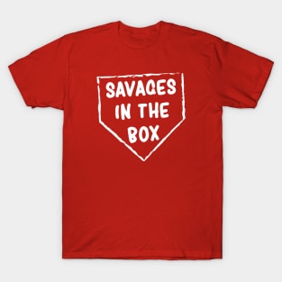 Savages in the box t- shirt baseball mlb yankees Mens Small