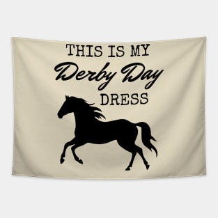 Derby Day 2024 This Is My Derby Day Dress Horse Racing Funny Tapestry