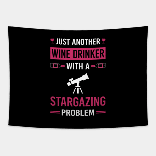 Wine Drinker Stargazing Stargaze Tapestry