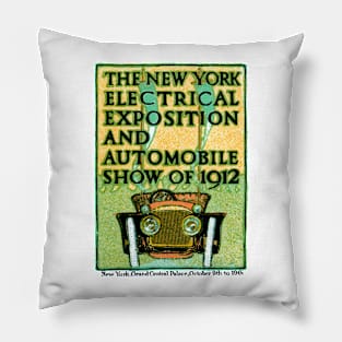 1912 Electric Expo and Auto Show Pillow