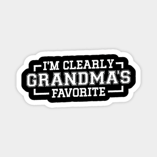 I'm Clearly Grandma's Favorite Granddaughter Grandma Magnet