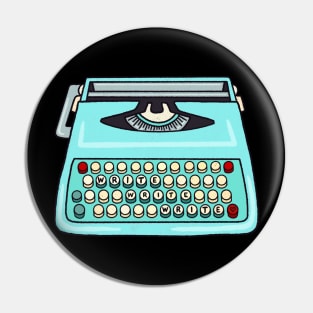 writer typewriter Pin