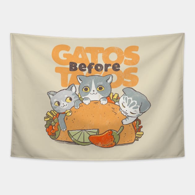 Gatos Before Tacos Tapestry by williamsmith