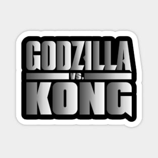 godzilla vs kong team godzilla Kong grey logo Magnet