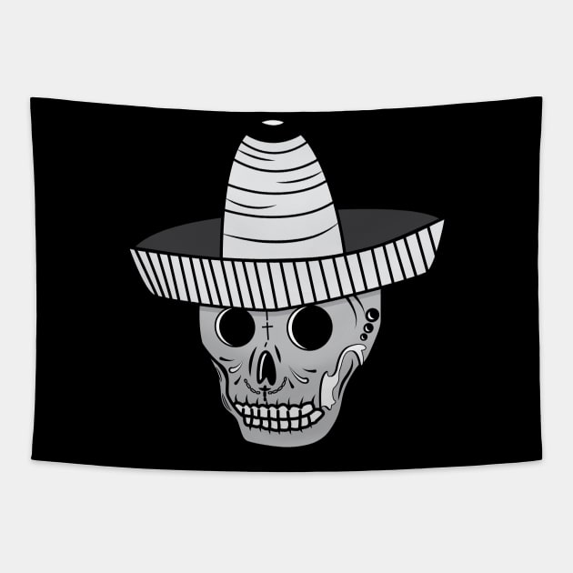 Coboy Skull Tapestry by Riandrong's Printed Supply 