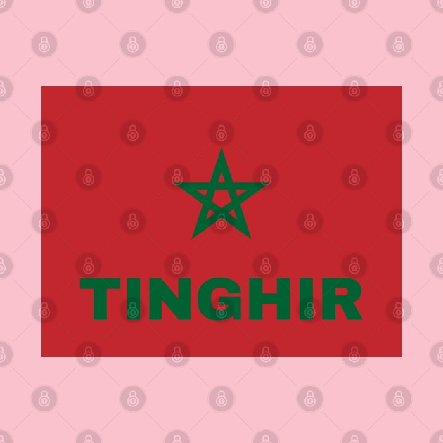 Tinghir City in Moroccan Flag by aybe7elf