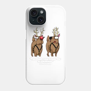 Funny Christmas Holiday Reindeer Cartoon Phone Case