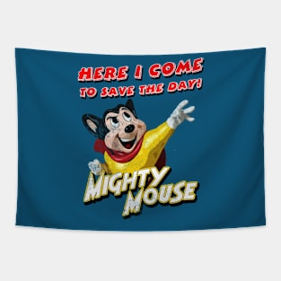 Mighty Mouse, distressed Tapestry