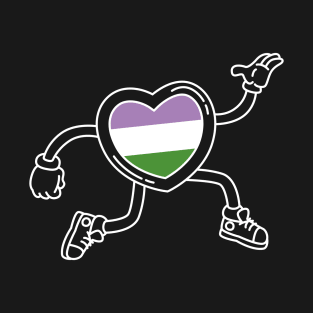 Pride Heart - Genderqueer T-Shirt