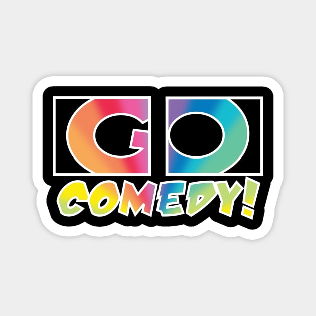 Go Comedy rainbow logo Magnet by gocomedyimprov