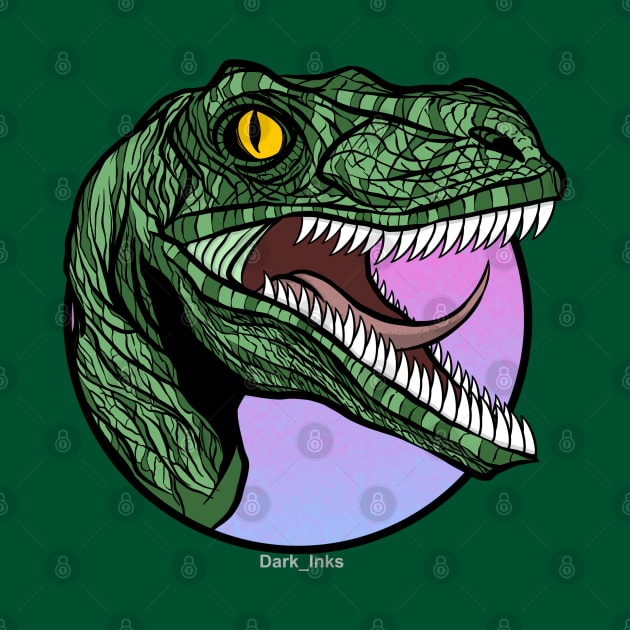 Velociraptor Dinosaur by Dark_Inks