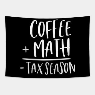 Coffee + Math = Tax Season Tapestry