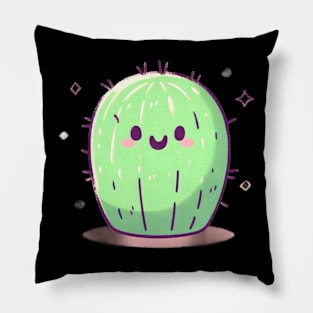 Kawaii happy cactus Pillow