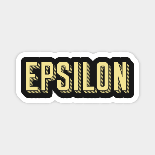 Yellow Epsilon Sunshine Letter Magnet