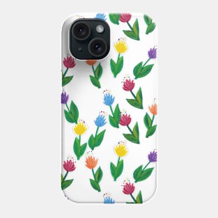 Rainbow Garden Pattern Phone Case