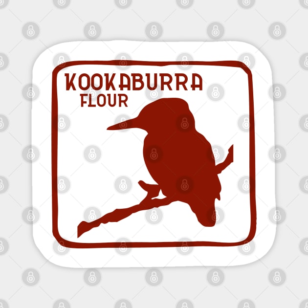 Kookaburra Dingo Flour Australia Souvenir Magnet by Closeddoor