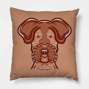 Airdale terrier dog Pillow