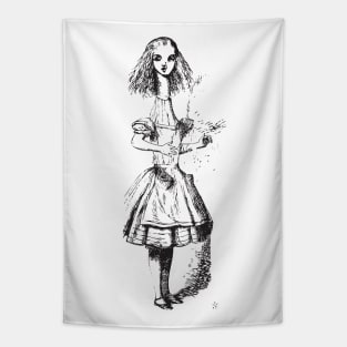 Alice in Wonderland | Alice Stretched Tall | Tall Alice | Vintage Alice | Tapestry