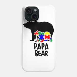 Autism Awareness Month Papa Bear Phone Case