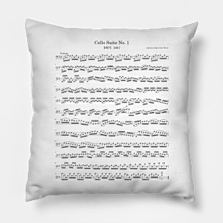 Cello Suite No. 1 BWV. 1007 J.S. Bach Pillow