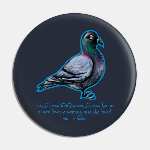 Niola Tesla PIgeon Pin by ckrickett