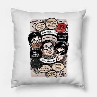 Hera Pheri - cartoon doodle retro Pillow