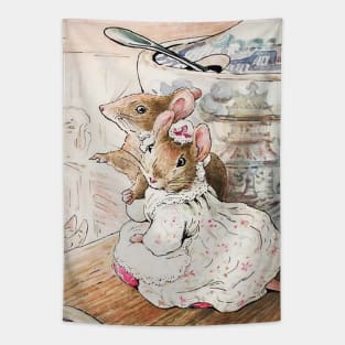 “The Mice Listened to the Tailor” by Beatrix Potter Tapestry