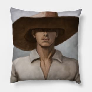 Little Cowboy, Big Hat Pillow