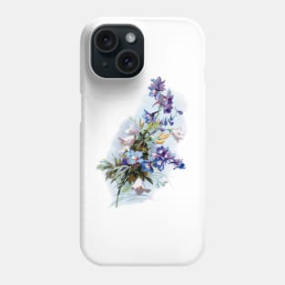 Spring Flowers 2 High Res Vintage Print Cira 1800-1900 Phone Case