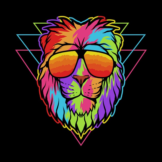 Lion Colorful Design by Utopia Shop