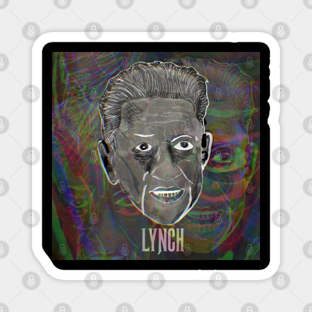 David Lynch Magnet by TL Bugg