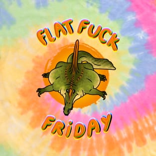Flat Spinosaurus - Flat Fuck Friday Meme T-Shirt