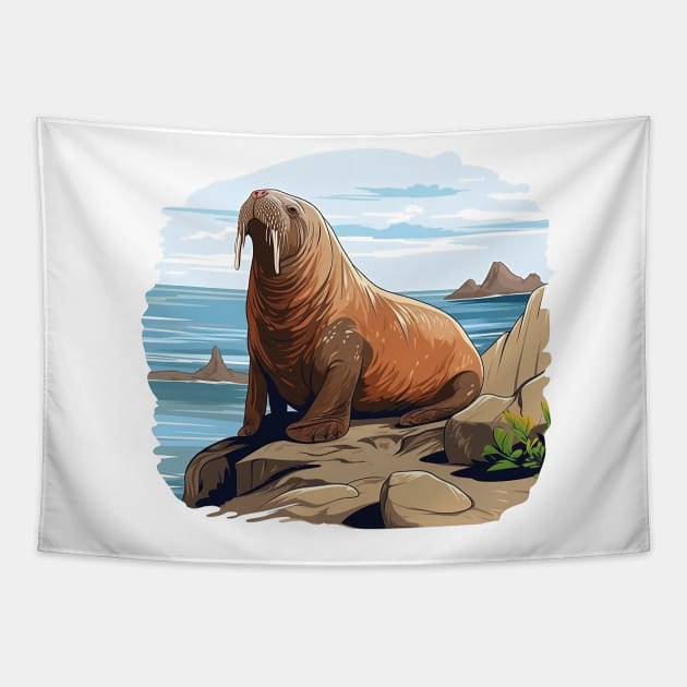 Walrus Tapestry by zooleisurelife