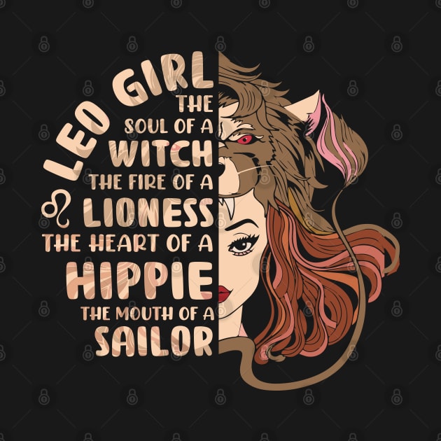 Zodiac Leo Girl by Dojaja