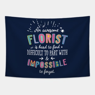 An awesome Florist Gift Idea - Impossible to Forget Quote Tapestry