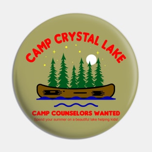 Camp Counselors Wanted Pin