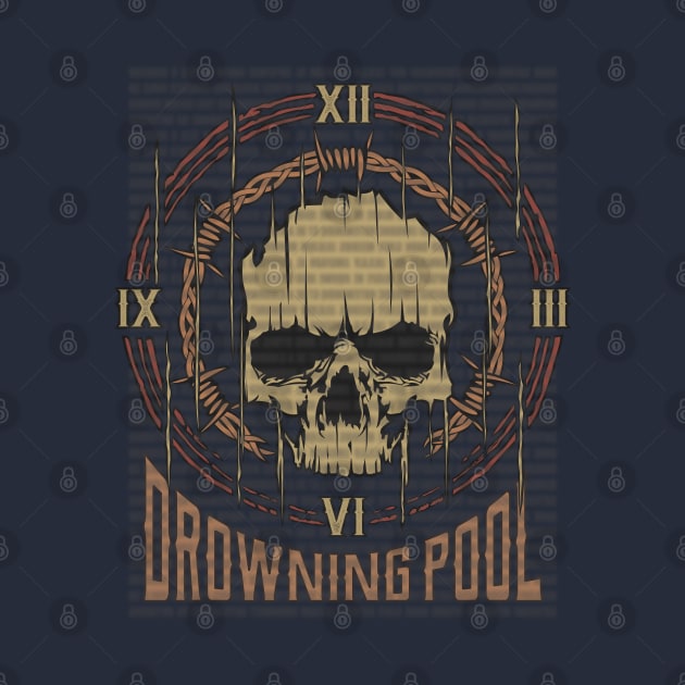 Drowning Pool Vintage Skull by darksaturday