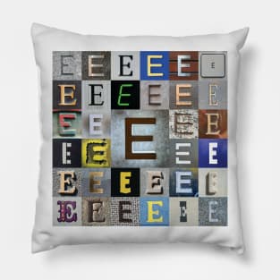 Nick's Type Art: E Pillow