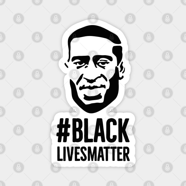 Black Lives Matter George Floyd portret Protest Magnet by LaundryFactory