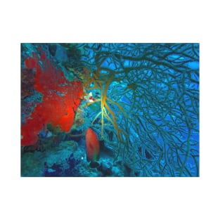 Red Sea Coral Reef With Red Snapper T-Shirt