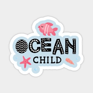 Ocean Child | T Shirt Design Magnet