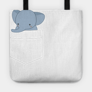 Pocket Elephant T-Shirt Tote