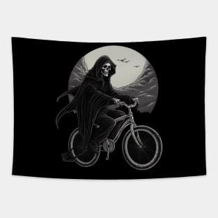 Grim Reaper Biker Gothic design Tapestry