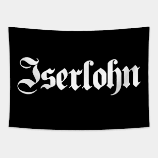 Iserlohn written with gothic font Tapestry