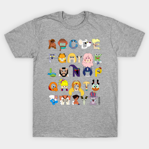 Child of the 80s Alphabet - Animation - T-Shirt