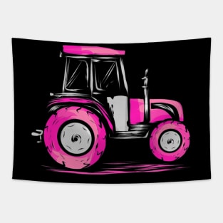 Farm Tractor Gift for Farmer Girl Rancher Agriculture Lady Tapestry