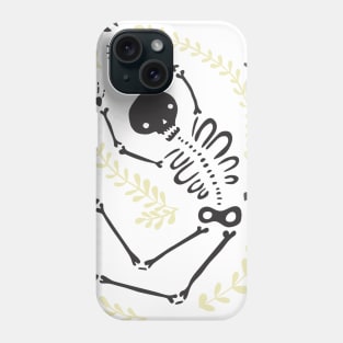 Falling Bones (yellow/black) Phone Case