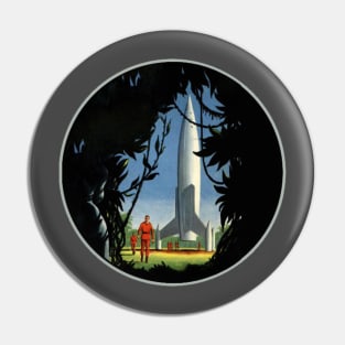 Jungle Planet Fall - Retro Pin