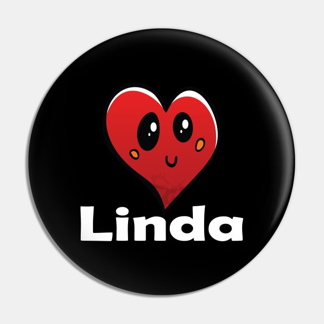 Linda Heart Pin by ProjectX23Red