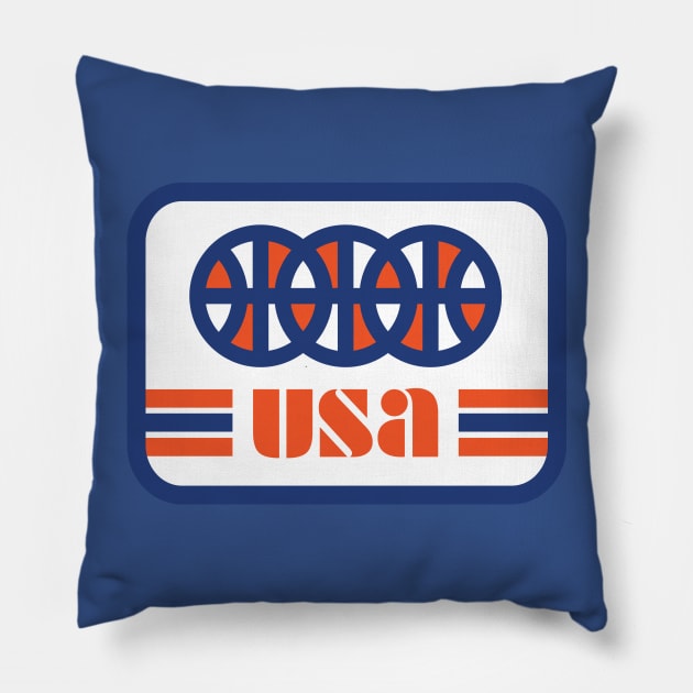 USA Basketball Pillow by PodDesignShop